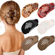 Large 6Pcs flat hair clips for