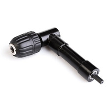 Toolzone ‎DR056 Black Aluminium Right Angle 3/8'' Keyless Chuck Drill Attachment