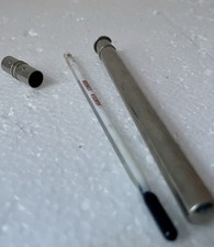 Vintage Hunter London  Medical Thermometer In Metal Case