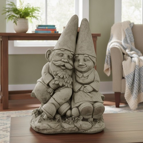 Grehge lovingly gnome couple - grehge,