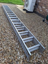 Werner Large Aluminium Double-Extension Ladder 16 Tread X2 (Free Local Delivery)