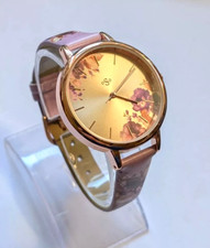 Spirit Ladies Floral Dial Pu Strap Ladies Watch 