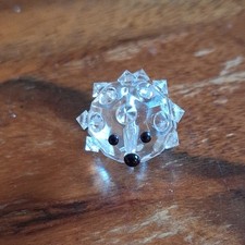 crystal hedgehog figurine