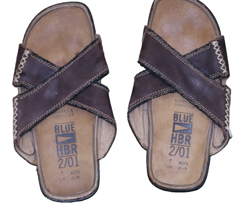 Mens blue harbour leather - m&s,