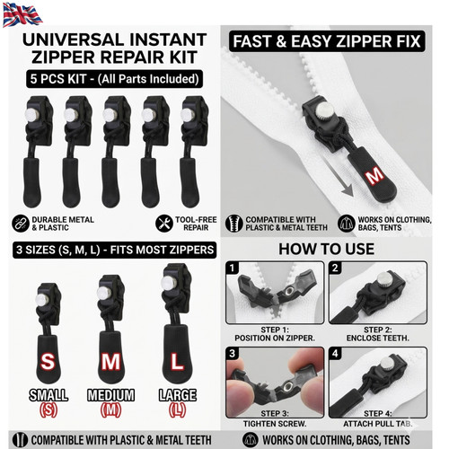 Universal detachable zipper - universal,