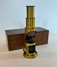 French Brass Field Microscope