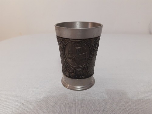 Vintage german pewter cup old - german,