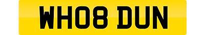 Private number plate - plate, dun