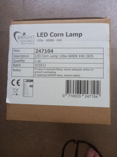 Led corn lamp - brand, boxed