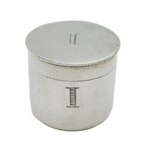 Sterling Silver Communion Pyx Box or Wafer Box Antique 1934 London