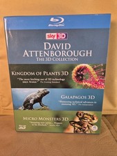 David Attenborough The 3D Collection Blu Ray Box Set (4 Discs/Free P&P) 