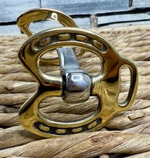 Horseshoe Cheek Stallion Show Bit -4”-5 1/2”