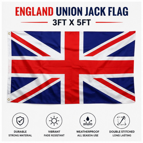 3ft large union jack - jack, flag