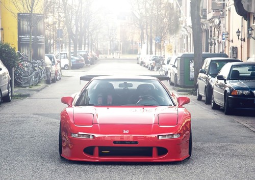 Honda nsx red classic poster - nsx,