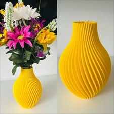 3D printed Matte yellow Spiral