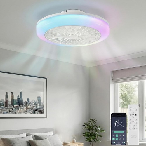 Smart rgb ceiling fans with - rgb,
