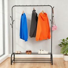 Heavy Duty Clothes Rail Hanging Garment Rack Shoe Storage Shelves Open Wardrobe