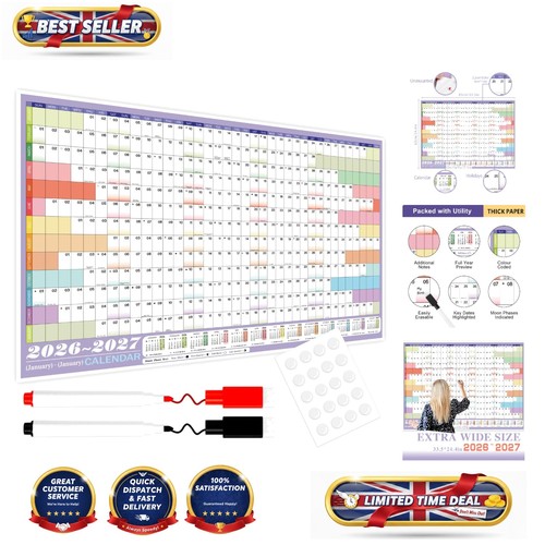 Durable 2026 wall planner - wall,