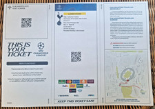 PSG v Tottenham 26.11.25 Champions League Parc Des Prince Paper Copy Ticket Stub