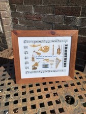 Vintage Completed Music Cross