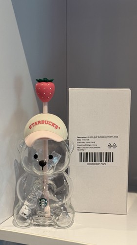 Starbucks pink bearista teddy - pink,