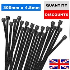 300MM X 4.8MM CABLE TIES NYLON