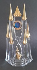 Franklin Mint 24K Gold Plated and Crystal Cinderella Clock Castle 1992