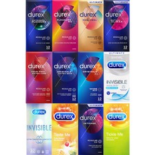 Durex Condoms - All Types - Small, Large, Thin, Textured, Extra Safe, Flavours