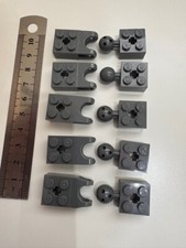 LEGO 10 x DARK GREY Technic PAIRS Hinge Ball and Socket Coupling Joints