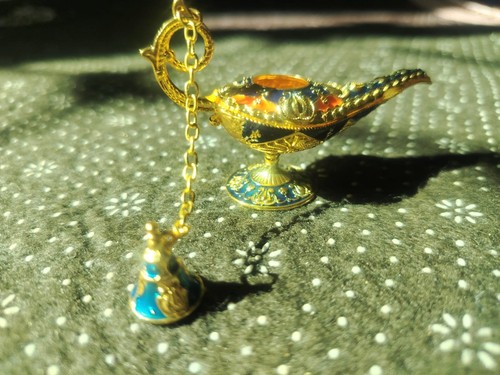 Gold magic aladdin oil lamp - magic,