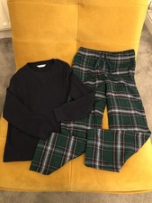 NWOT, M&S boys green check /