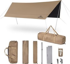 Camping Tent Tarp Waterproof Rain Protection Anti-UV Sun Canopy Awnings AUCTION