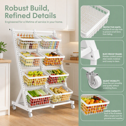 Tiers supermarket vegetable - 4-tiers,