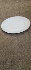 Porcelite 31cm Oval Plates x 6 Restaurant Plate Hotelware BS4034