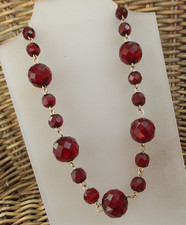 Lovely art deco - faceted, cherry