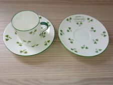 Shelley Late Foley Shamrock Bone China Demitasse CupnSaPattern 8064/Circa1910-16