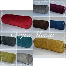 Soft Elite Chenille Bolster Cushion Roll Cylinder Decorative Bed Sofa Pillowcase