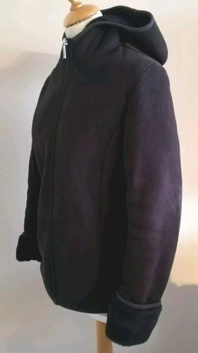 Next black faux sheepskin - black,