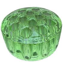 Vintage Green Glass 12 Flower