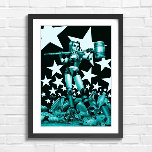 Bold comic book harley quinn - book,