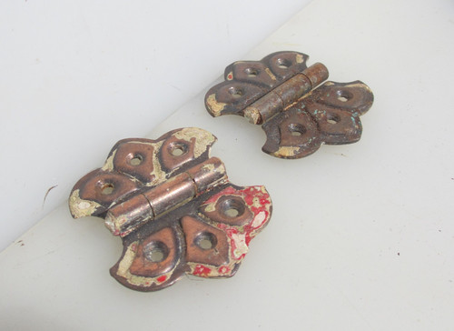 Antique iron hinges - hinges, gate