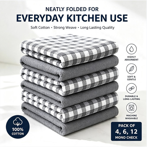 Pack terry tea towels - tea,