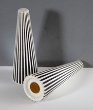 Vintage 1960s Hornsea Summit Black & White Salt & Pepper Cruet, John Clappison