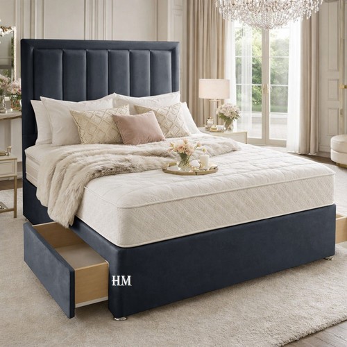 Luxury plush velvet divan - velvet,
