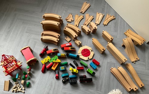 Wooden train set bundle - wooden,