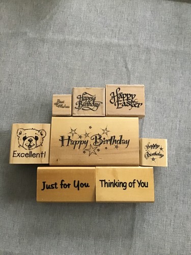 Rubber stamps for card - , making