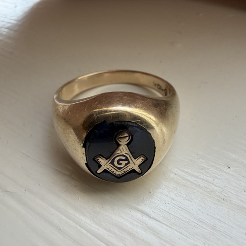 10k gold masonic freemason - gold,