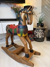 Large Vintage Wooden Rocking
