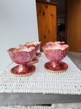 Kensington Ware KPB Vintage  Lustreware Bowls In Leaf Design Set of 4