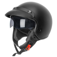 ZORAX ZOR-605 Open Face Motorbike Helmets Moped Motorcycle Crash With Sun Visor